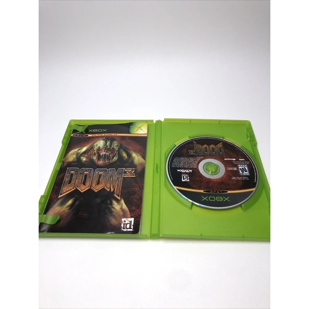 Doom 3 (Microsoft Original Xbox) Complete CIB -‎ Tested!